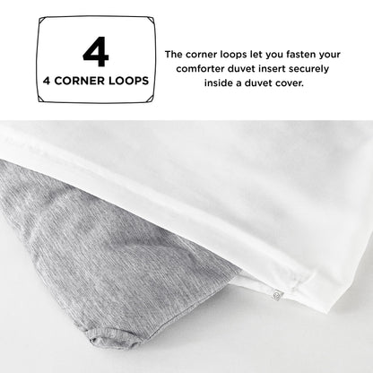 Bedsure Twin/Twin XL Comforter Set - Grey Soft Bedding for All Seasons, Cationic Dyed Bed Set, 2 Pieces, 1 Twin Size Comforter (68"x88") and 1 Pillow Sham (20"x26"+2")