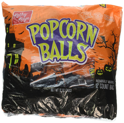 Halloween Popcorn - Popcorn Balls Individually Wrapped