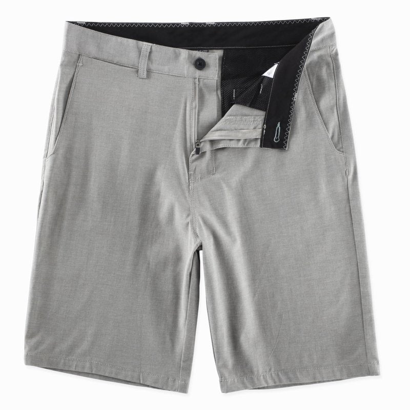 AIRDYNAM Men's Hybrid Golf Dress Shorts Lightweight Quick Dry Casual with Flat Front 9-Inch Inseam and 4 Pockets Grey 34