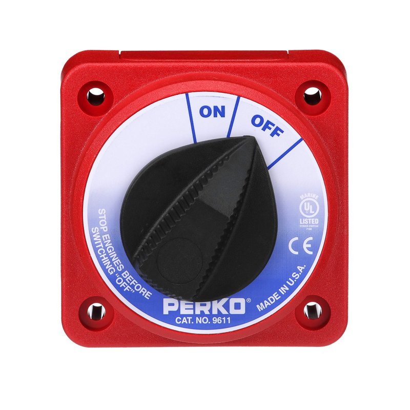 Seachoice Battery Select Switch, Compact, Disconnect Isolator Cutoff, 12-50V