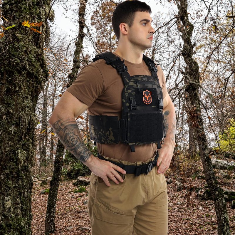 Tactical Molle Vest - Lightweight Modular Design with Quick Release | Adjustable Fit for All Sizes