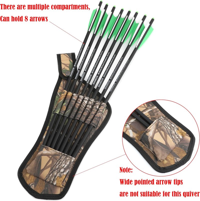 Mini Crossbow Arrow Quiver - Pocket Bolt Holder for Waist Mount | Ideal for Target Practice