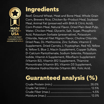 Cesar Small Breed Dry Dog Food Filet Mignon Flavor and Spring Vegetables Garnish, 12 lb. Bag