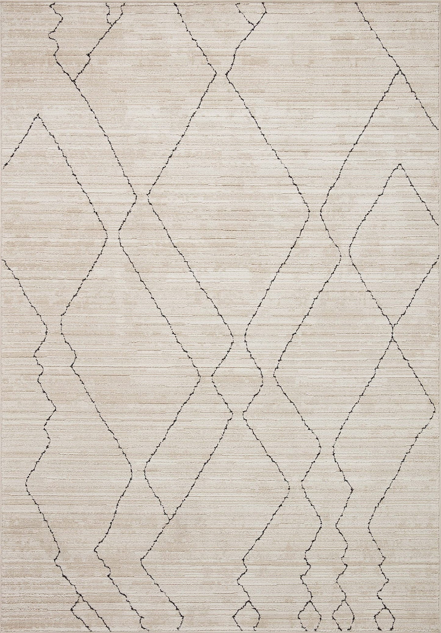 Loloi Darby Collection DAR-03 Sand/Charcoal 7'-10" x 10' Area Rug