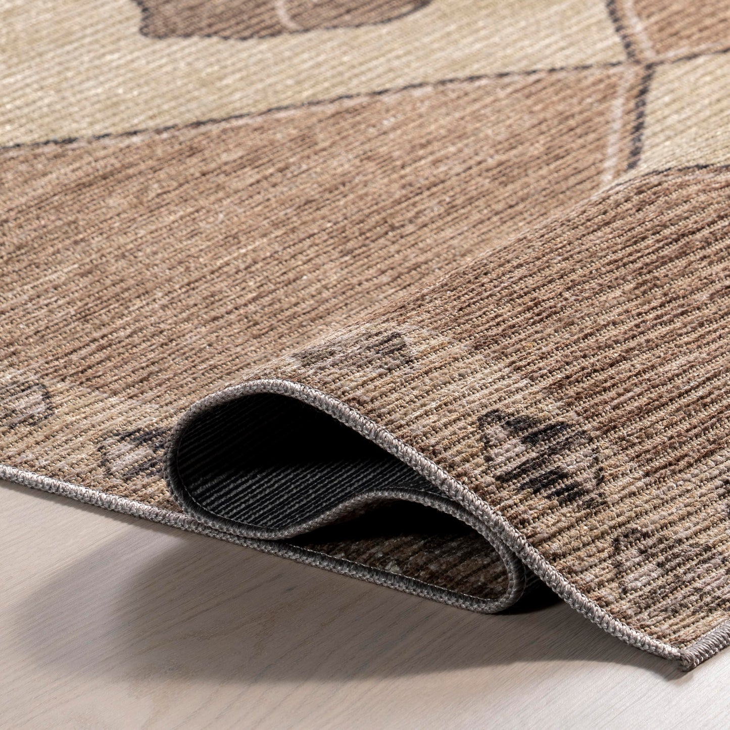 Rugs USA Fennel Light Brown, 8'10" x 12', Jute, Diamond, Soft and Cozy, High Traffic, Stain Resistant, Easy Clean, Durable, Machine Washable Area Rug for Bedroom, Living Room, Dining, Den, Foyer