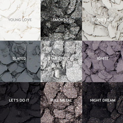 ColourPop Blowin' Smoke Eyeshadow Palette - Silver & Smokey Eye Eyeshadow Palette with Metallic & Matte Finishes - High-Pigment Eye Makeup with Long-Wearing Formula (0.3 oz)