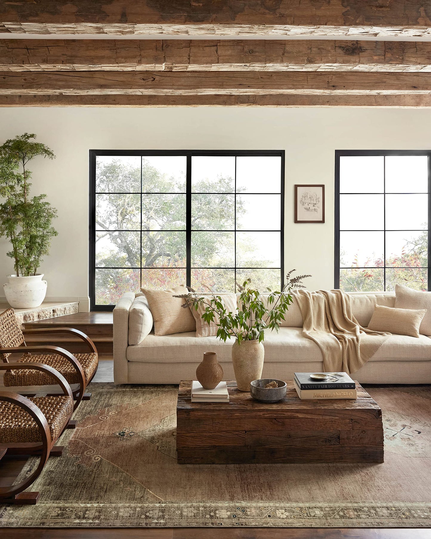 Loloi Magnolia Home by Joanna Gaines Sinclair Collection SIN-06 Clay/Tobacco 8'-6" x 11'-6", .25" Pile Height, Machine Washable, Area Rug