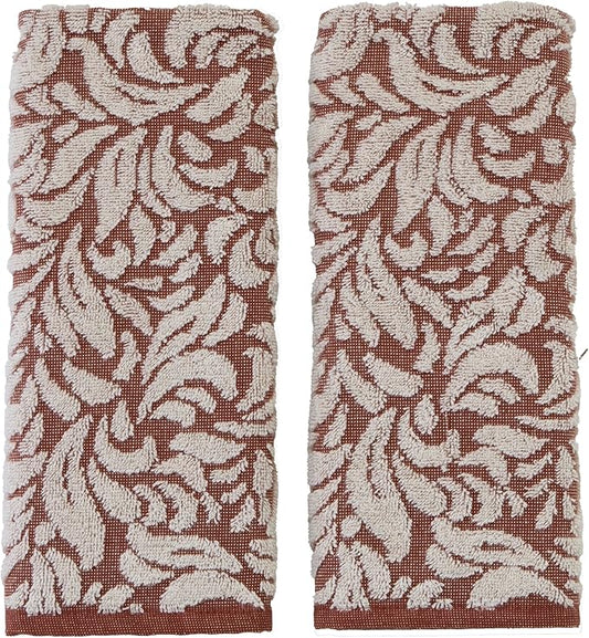 SKL Home Renan 100% Turkish Cotton Premium 2-Piece Hand Towel Set, 600 GSM