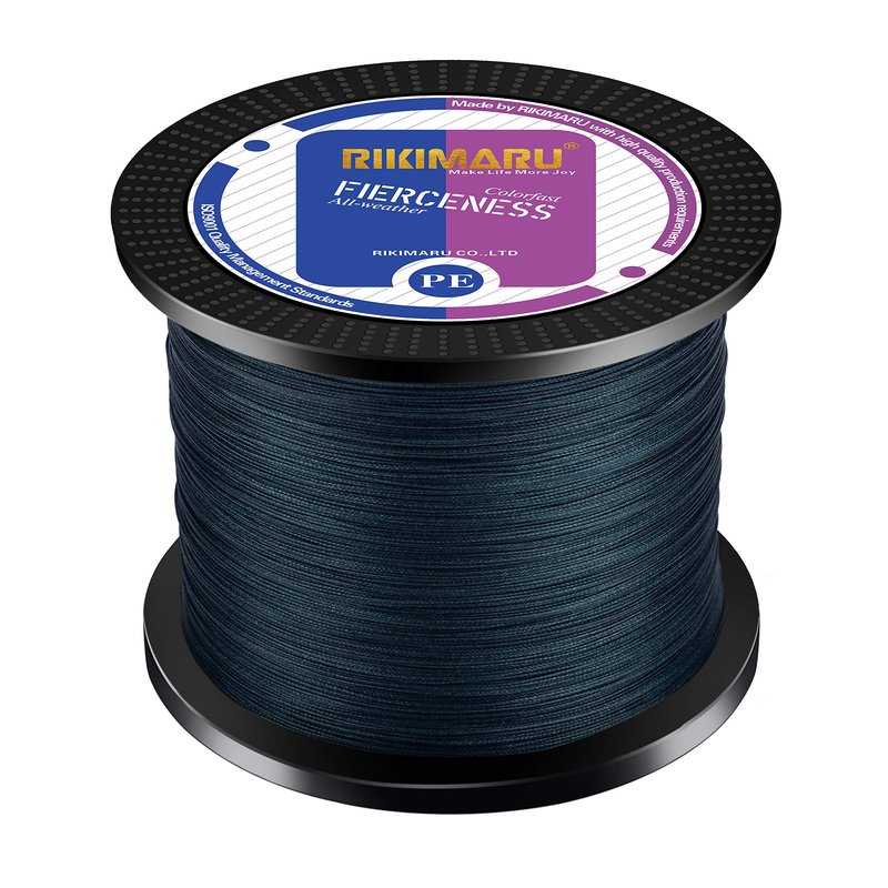 Braided Fishing Line Abrasion Resistant Superline Zero Stretch&Low Memory Extra Thin Diameter Dark Gray 1094Yds,15LB