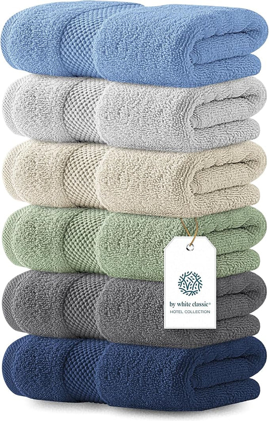 White Classic Luxury Multicolor Hand Towels