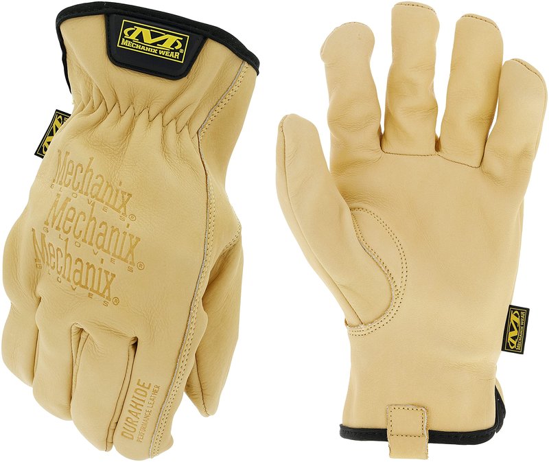 Mechanix Wear Leather Cow Driver - Breathable Leather Driver Gloves for Hand Safety - Elastic Cuff - Comfortable Fit - Water Resistant - Tan - Women's Medium
