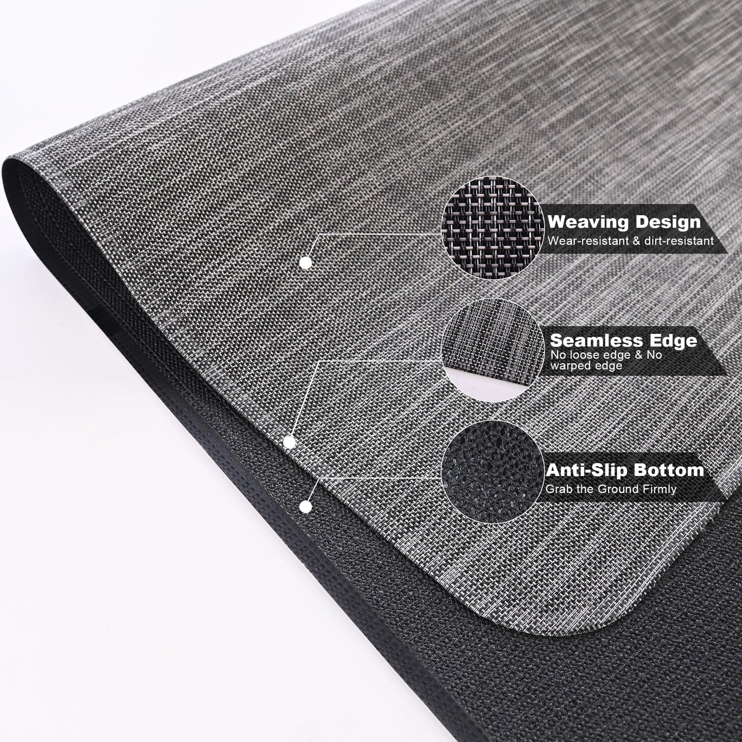 Cybstrax Office Chair Mat for Hardwood & Tile Floor, 46"x60" Desk Computer Chair Mat, Anti Slip, Non-Curve, Floor Protector Under Desk Low-Pile Office Rug for Rolling Chair
