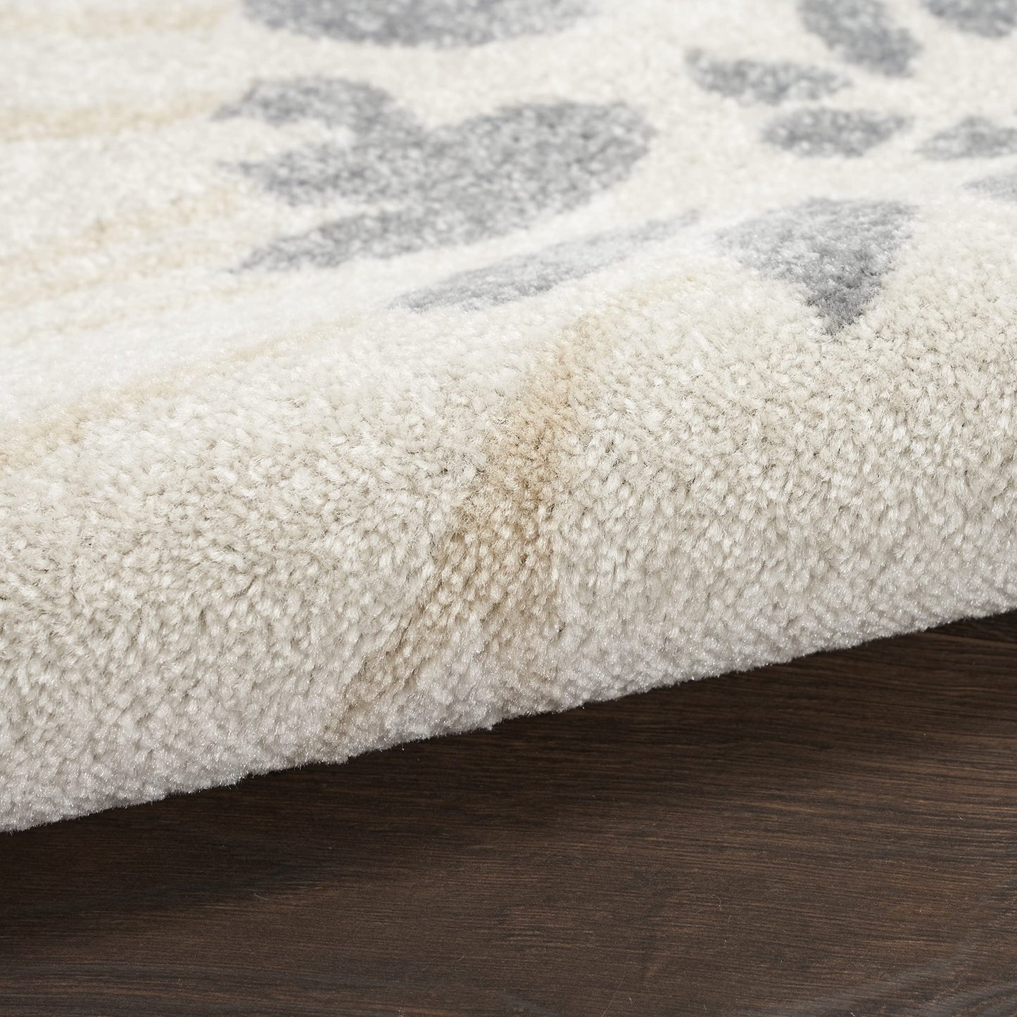 Nourison Home Passion Ivory Grey Blue 8' x 10' Area Rug - Easy Clean, Non Shedding, Bed Room, Living Room, Dining Room, Kitchen (8' x 10')