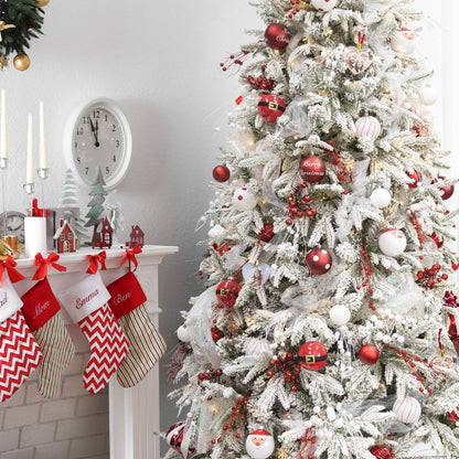 KI Store White Christmas Tree Picks Sprays Set of 20 Glittered Twigs Decor for Christmas Tree Decoration Wreath Garland Floral Arrangement