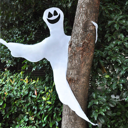 JOYIN Halloween Tree Wrap Ghost Decoration Outdoor, Smiling Hanging Ghost Decorations for Halloween Lawn, Tree Decor, Party Supplies