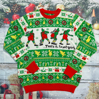 That's It I'm Not Going Ugly Sweater - Ugly Christmas Sweaters for Women 2025 - Xmas Movie Knitted Sweater - Gifts for Christmas - X-mas Knitted Sweatshirt - Holiday Outfits (L)