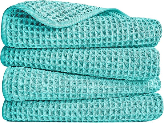 POLYTE 430 GSM Microfiber Lint Free Hand Towel, 16 x 30 in, 4 Pack