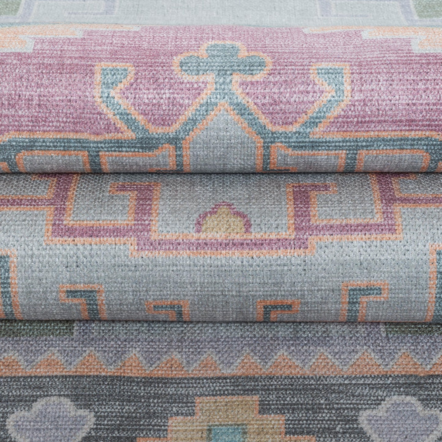 Fame Living Washable Area Rug. Modern Farmhouse. Vintage. Turkish. Bohemian. Distressed. Oriental. Traditional. Rugs for Living Room. Dining. Bedroom. Office. Entryway. Foyer. (856GP, 5' x 6'9")