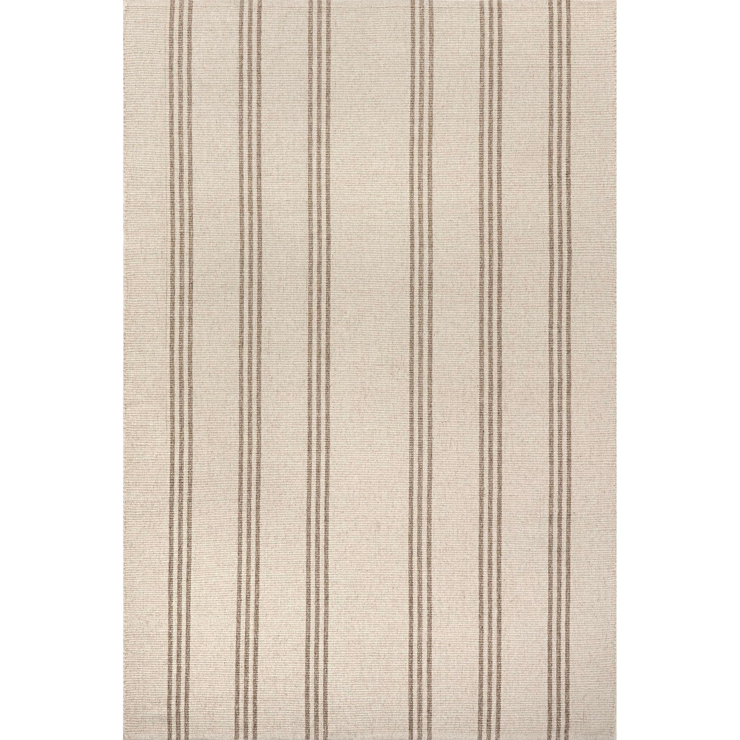 Rugs USA Hawthorn Ivory, 8'6" x 11'6", Handmade, Striped, Wool, Soft and Cozy, High Traffic, Stain Resistant, Easy Clean, Durable Area Rug for Bedroom, Living Room, Dining, Den, Foyer