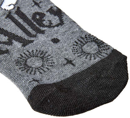 Harry Potter Glasses Deathly Hallows Mischief Managed 5 Pack Ankle Socks Black