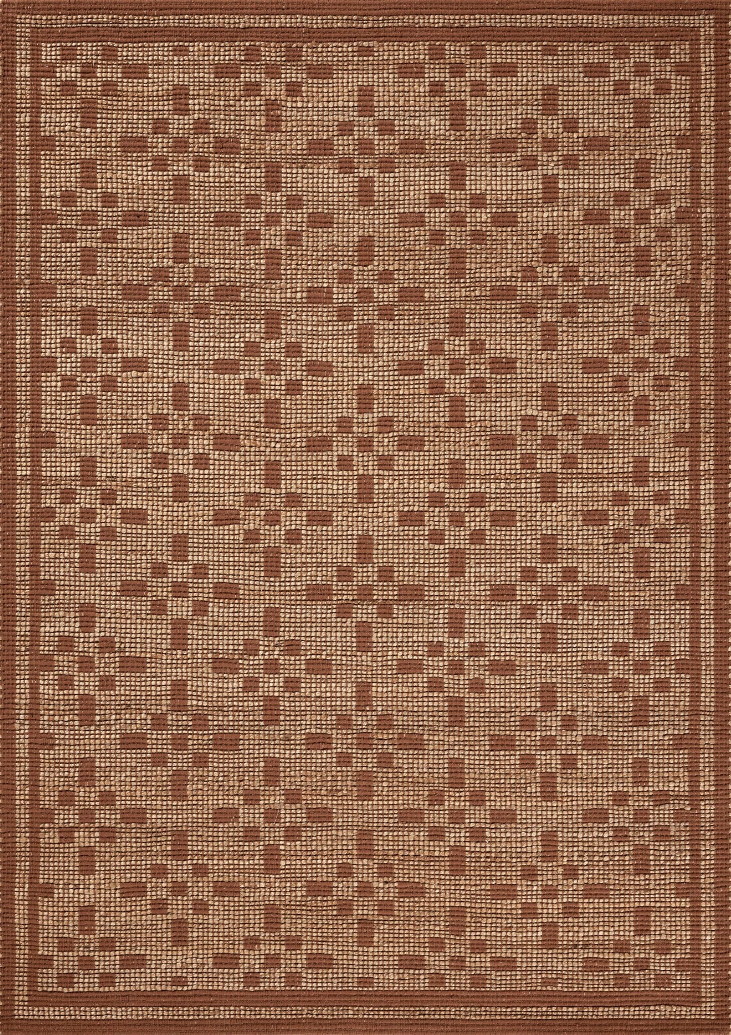 Loloi Chris Loves Julia Judy Collection JUD-07 Natural/Spice 5'-0" x 7'-6" Area Rug