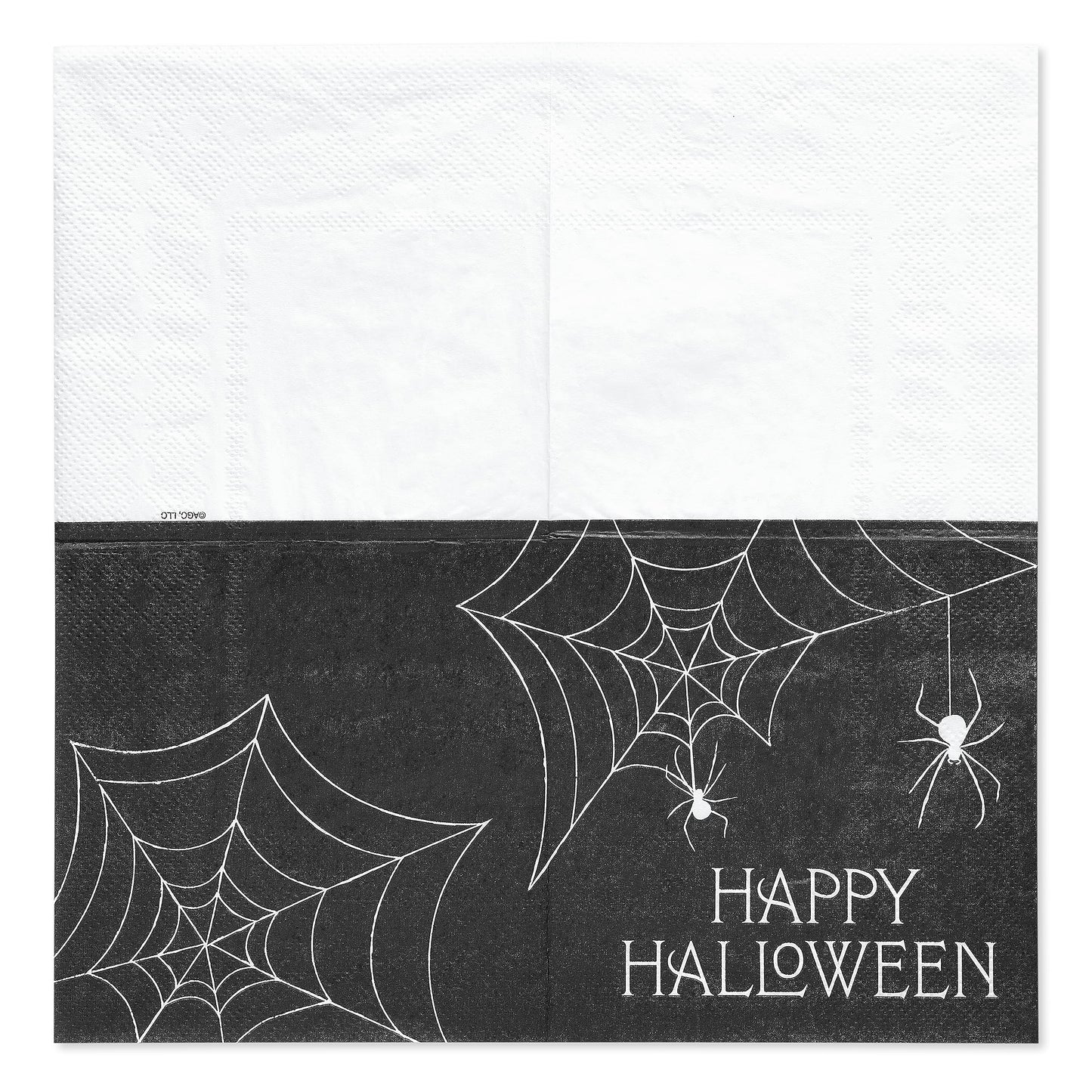 American Greetings 50-Count 5 in. x 5 in. Beverage Napkins, Spiderweb Halloween Party Supplies