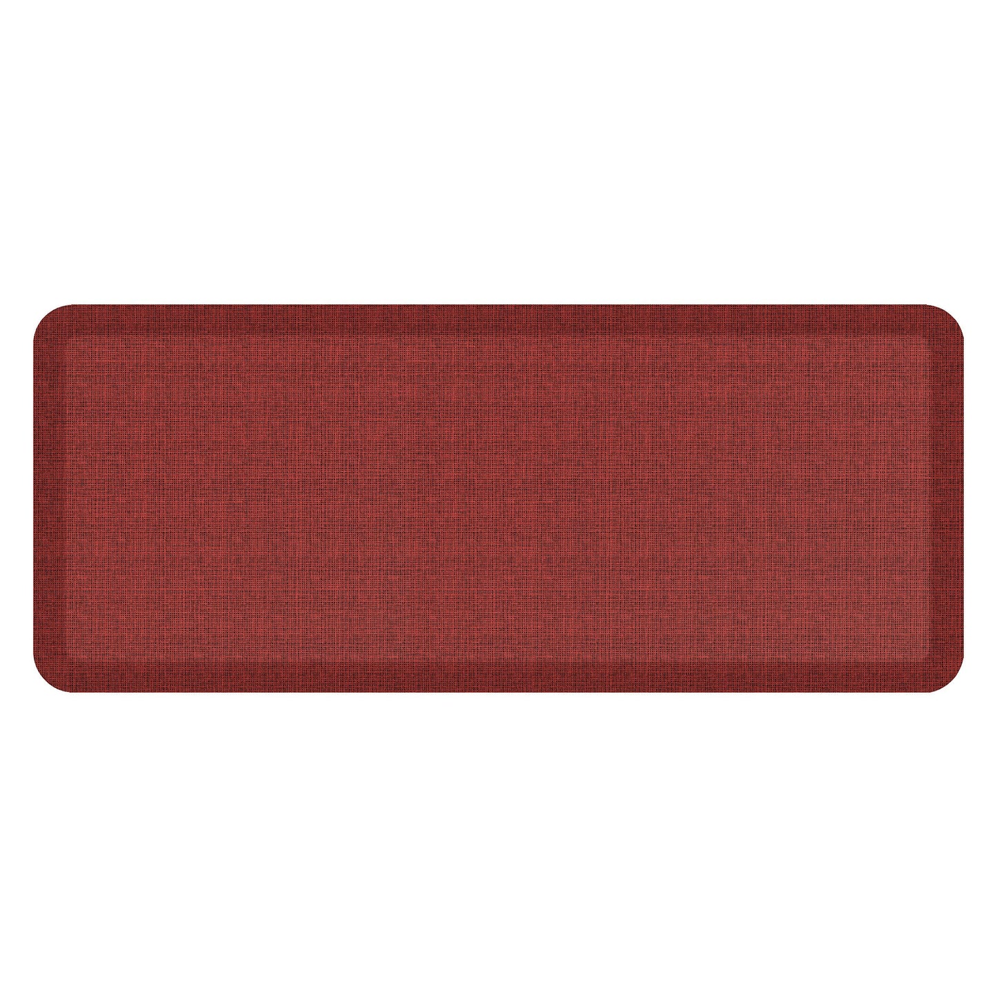 NewLife by GelPro Anti-Fatigue Designer Comfort Kitchen Floor Mat, 20x48, Tweed Barn Red Stain Resistant Surface with 3/4” Thick Ergo-Foam Core for Health and Wellness