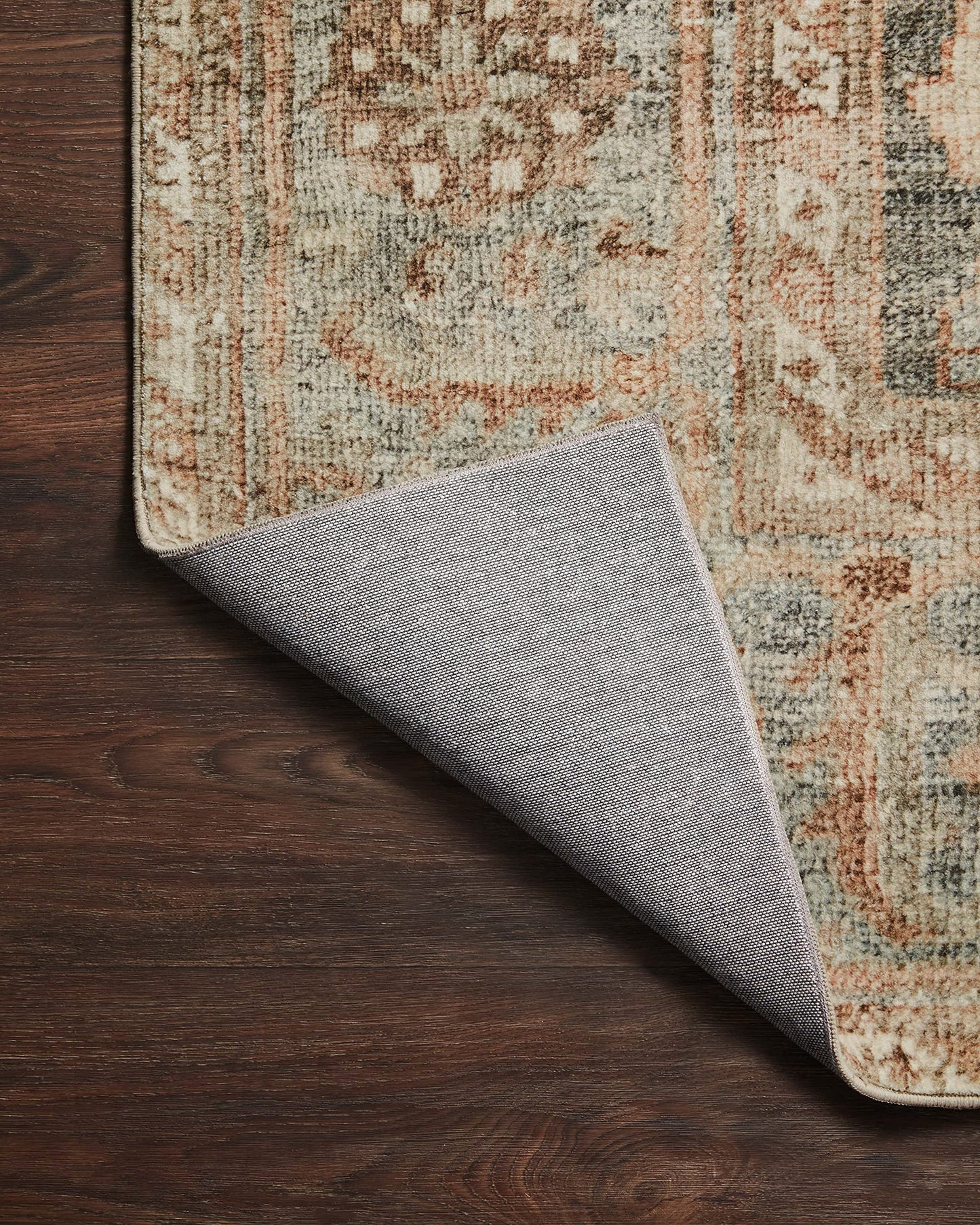 Loloi Margot Collection MAT-03 Ocean/Spice 8'-6" x 11'-6" Area Rug feat. CloudPile, No-Shed Easy Clean Large Patterned Area Rug for Living Room, Bedroom, Dining Area