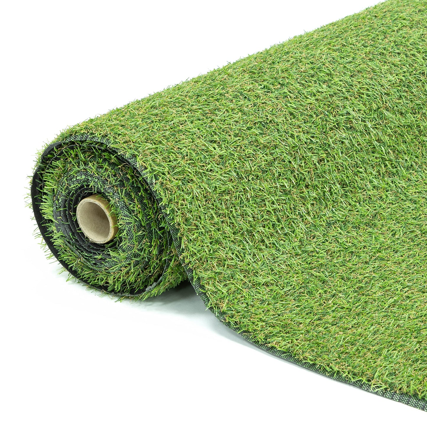 GardenKraft 4 m × 1 m Artificial Grass Roll – 15 mm High‑Density Two‑Tone Pile, UV‑Stabilised Fast‑Drain Fake Lawn, Pet & Child Friendly Astro Turf