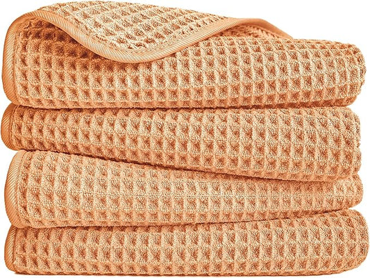 POLYTE 430 GSM Microfiber Lint Free Hand Towel, 16 x 30 in, 4 Pack
