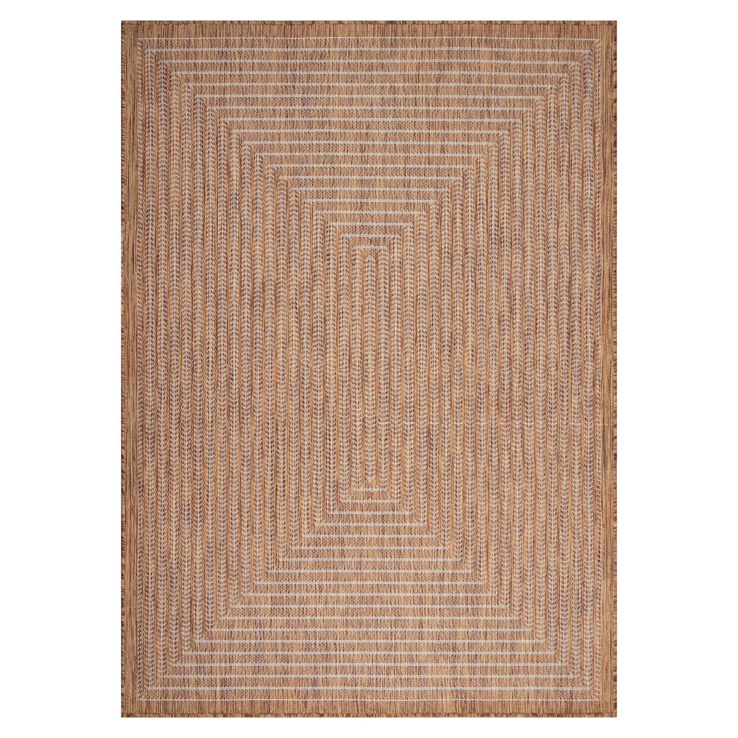 Adiva Rugs Outdoor Indoor Area Rug, Weather Resistant, Easy to Clean, Stain Resistant Floor Mat for Dining Room, Backyard, Deck, Patio (Wooden, 5' x 7')