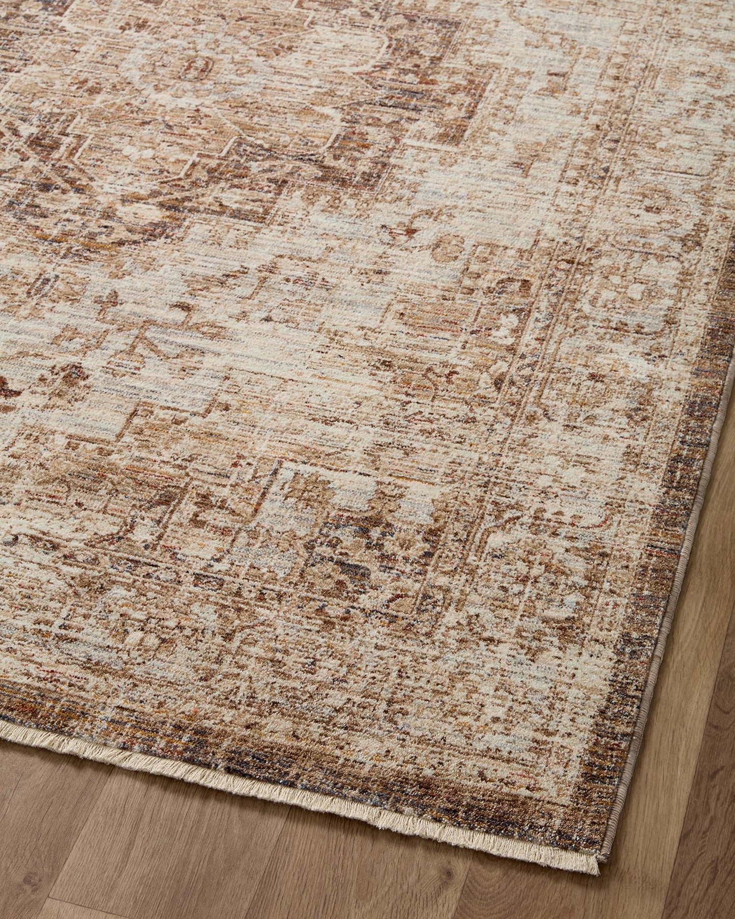 Loloi Sorrento Collection SOR-03 Mocha/Multi 6'-7" x 9'-10" Area Rug