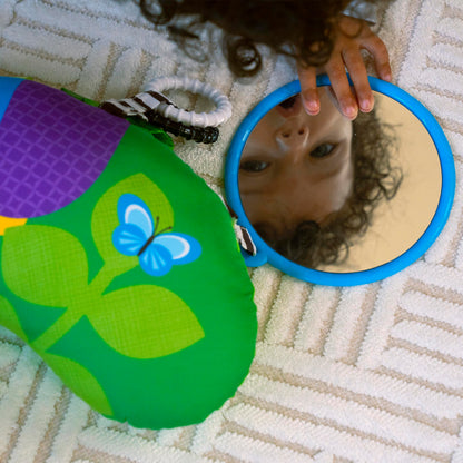 Baby Einstein, Cal-a-Pillow, Tummy Time Activity Pillow, Multisensory, Cal The Caterpillar, Ages 0+ Months