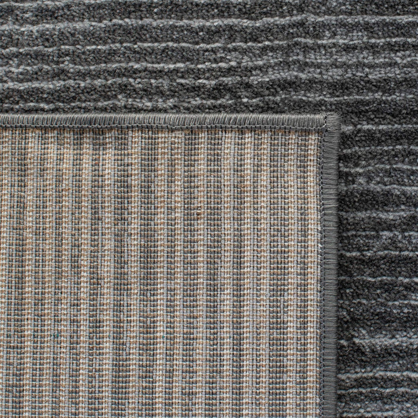 SAFAVIEH Vision Collection Area Rug - 6'7" Square, Grey, Modern Ombre Design, Non-Shedding & Easy to Clean, Ideal for Living Room, Bedroom, Dining Space (VSN606D)