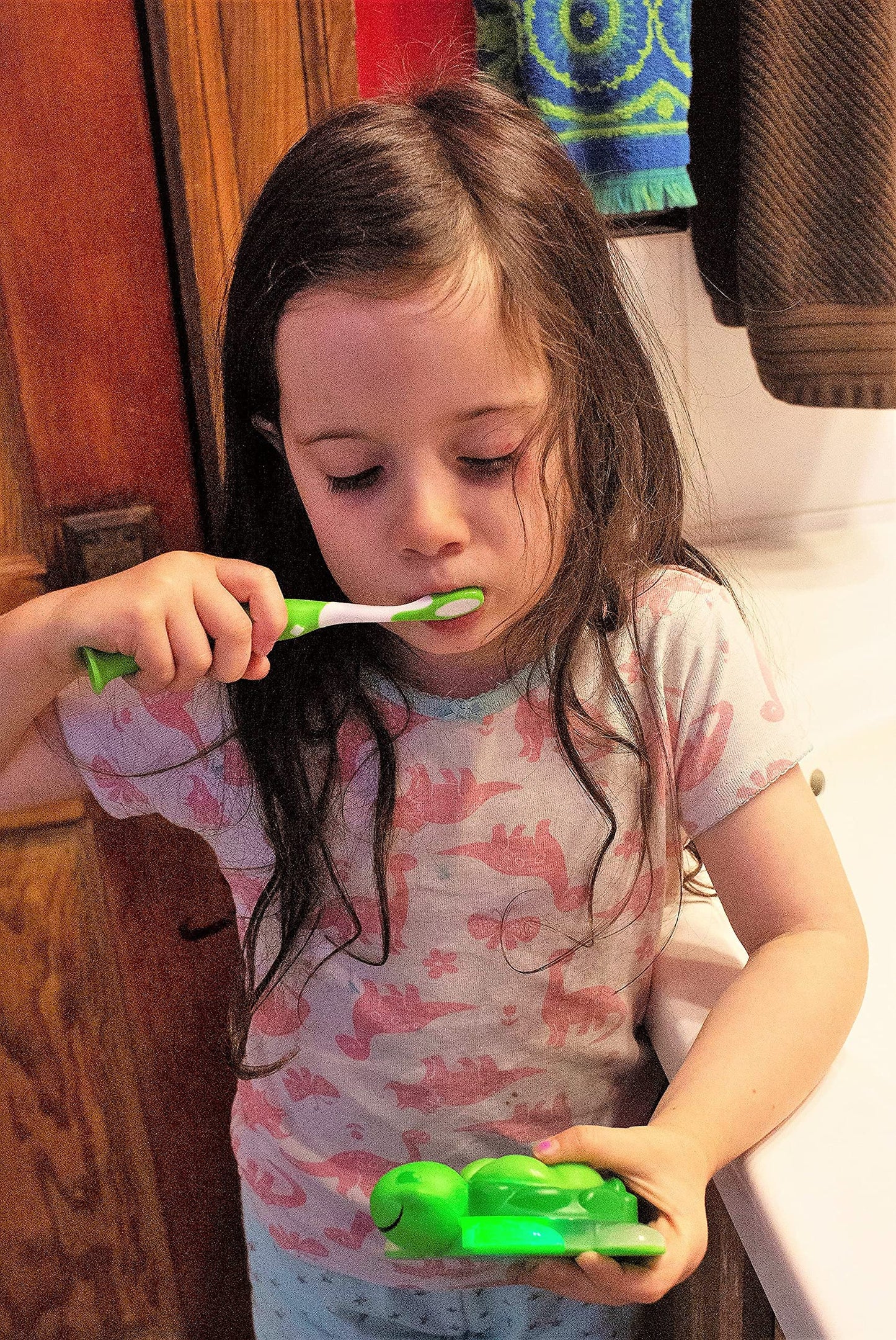 Kids Toothbrush Timer Light Up 30 Sec Turtle Flippers 2 Min Game
