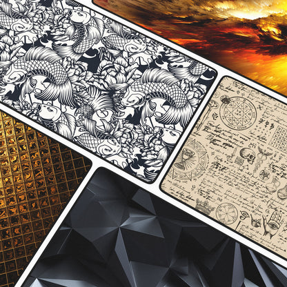 TITANWOLF - XXL Mouse Mat - Mouse Pad 900 x 400 x 3mm –Speed Gaming Mouse Pad - Extra Large - Table Mat Large Size - improved Precision and Speed – Design Alchemy