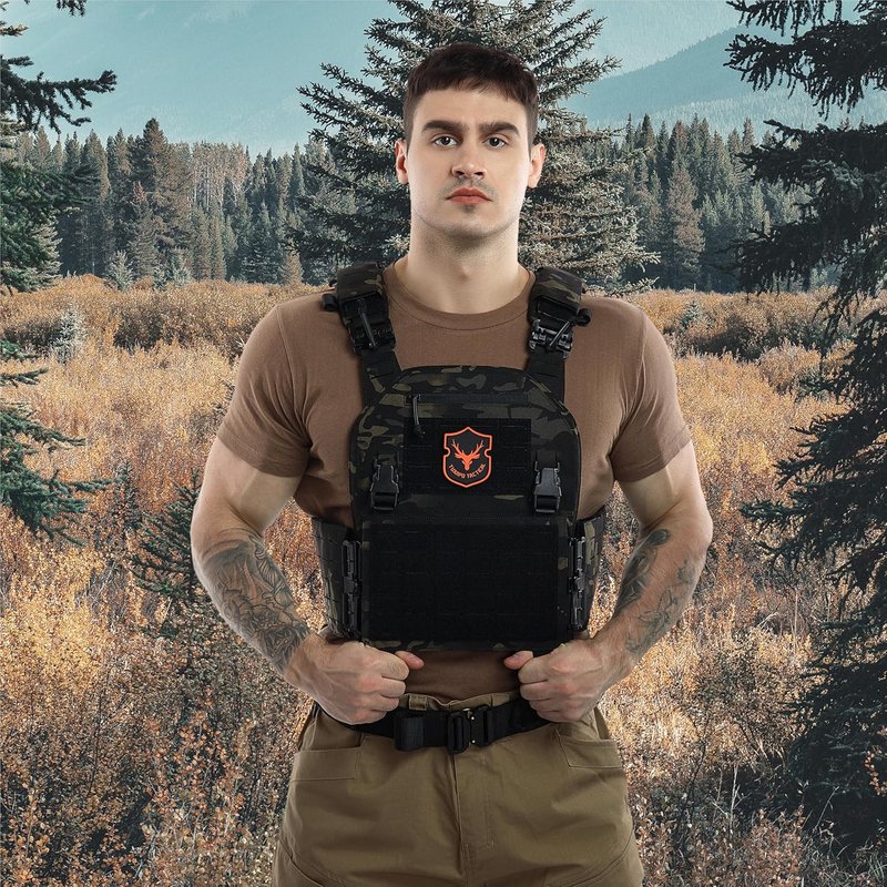 Tactical Molle Vest - Lightweight Modular Design with Quick Release | Adjustable Fit for All Sizes