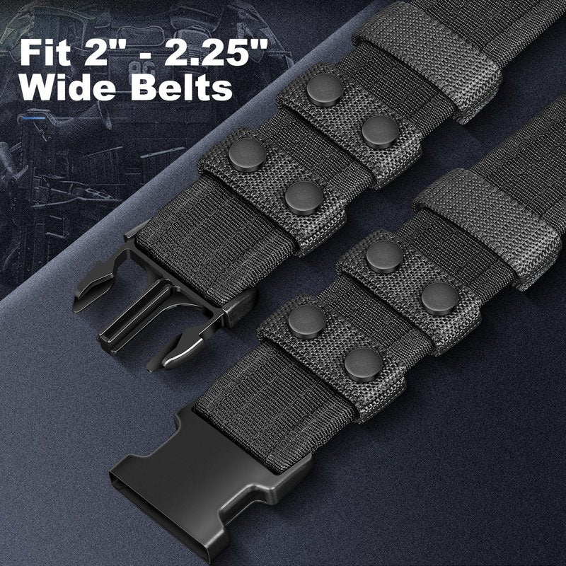 Mihoutal 5 Pcs Belt Keepers for Duty Belt, Nylon Basketweave Belt Keepers for 2" Wide Police, Law Enforcement, Correctional Officer, Molle Battle and Tactical Belts