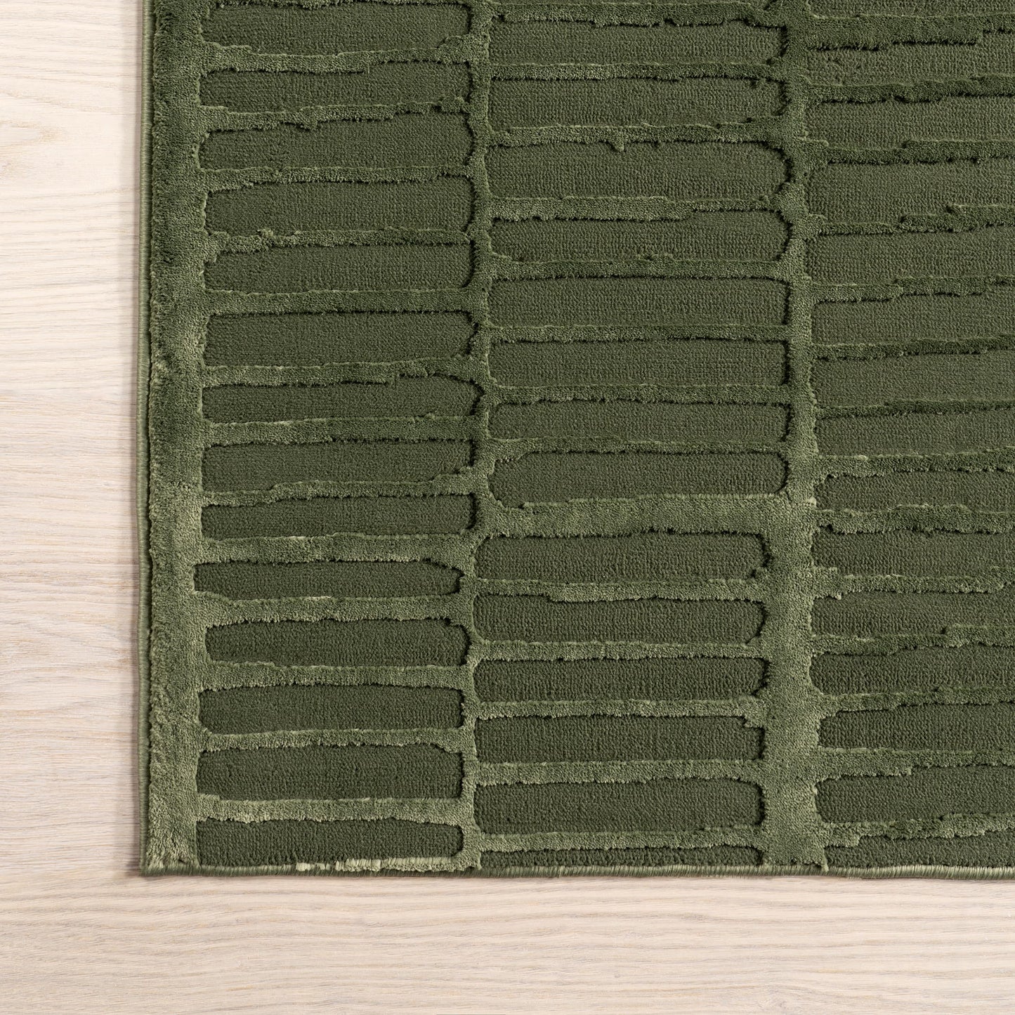 Nuloom Kailani Green, 3' x 5', Geometric, Soft and Cozy, High Traffic, Stain Resistant, Easy Clean, Durable Washable Area Rug for Bedroom, Living Room, Dining Space, Den, Foyer, Entryway