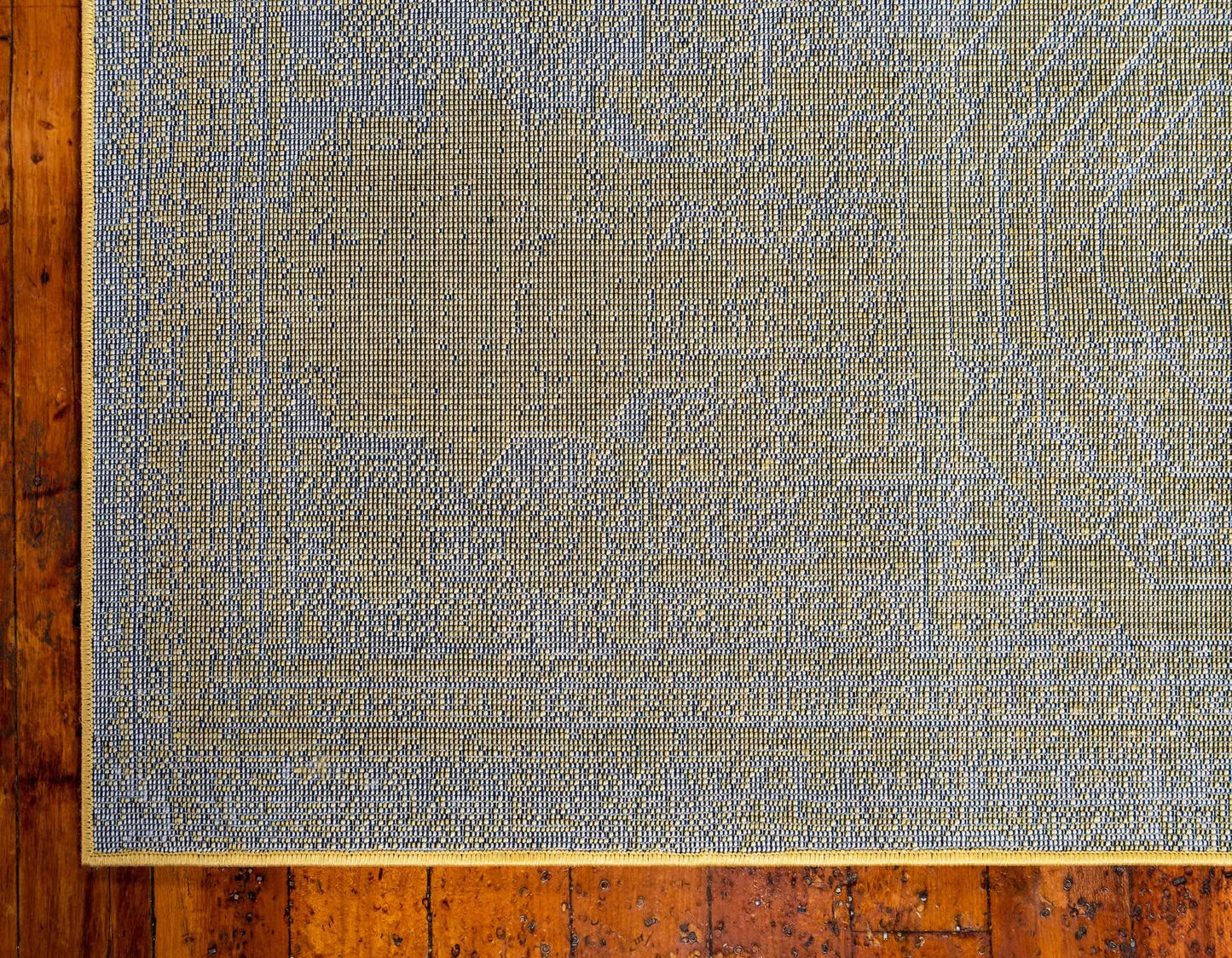 Unique Loom Bromley Collection Area Rug - Wells (8' x 10' Rectangle, Yellow/ Ivory)