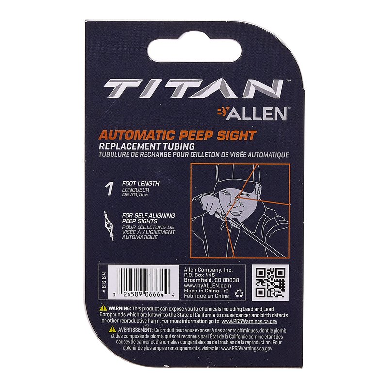 Allen Company Peep Sight Replacement Tubing, 1-foot
