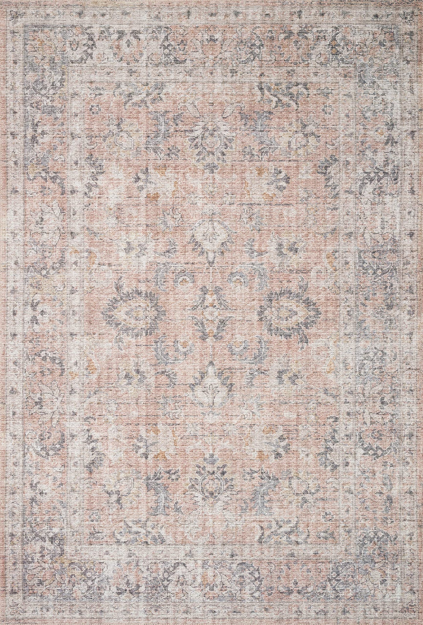 Loloi Skye Collection SKY-01 Blush/Grey 9'-0" x 12'-0" Area Rug