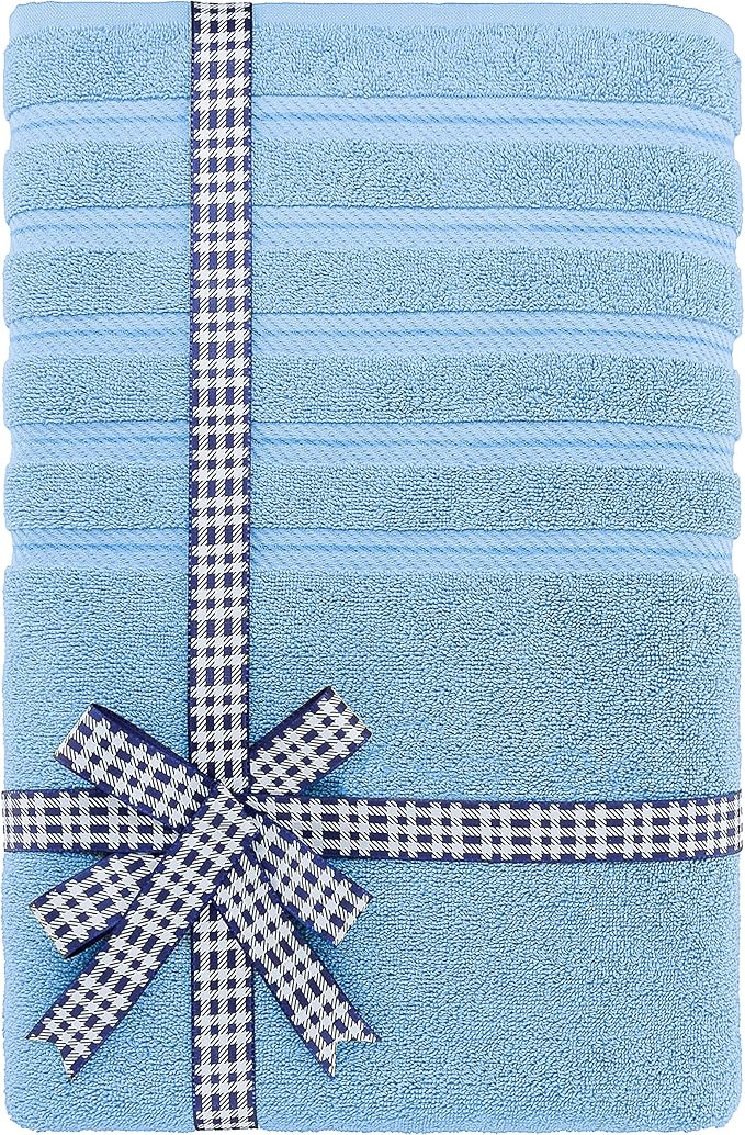 American Soft Linen 35x70 Jumbo Large Bath Towel, 600 GSM 100% Cotton Turkish