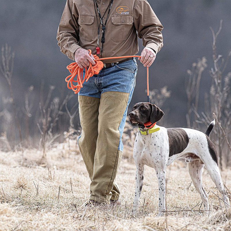 SportDOG Orange Check Cord - High-Visibility Floating Check Cord - Lightweight Tangle-Free Long Dog Training Lead with Heavy-Duty Brass Snap