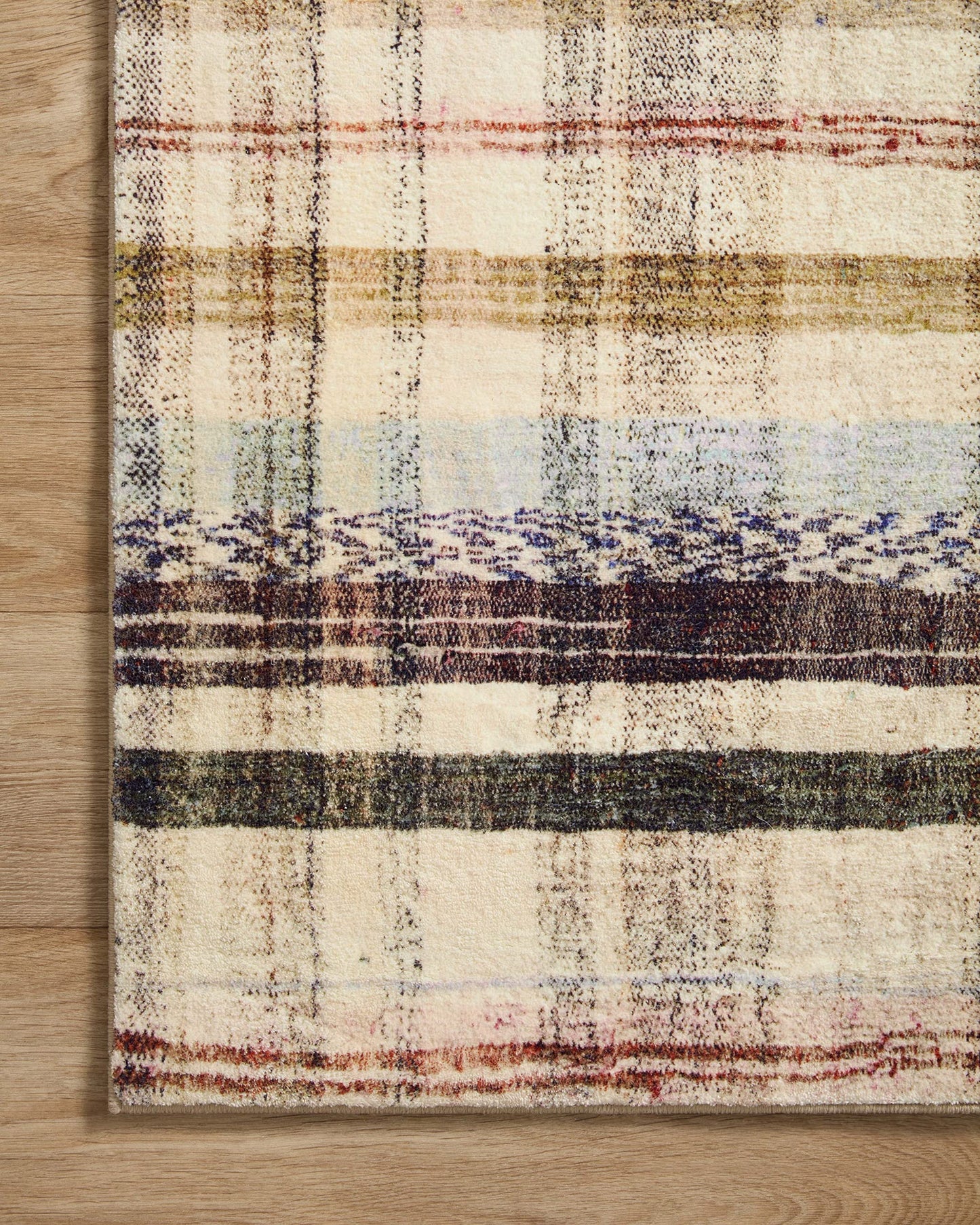 Loloi Chris Loves Julia Humphrey Collection HUM-02 Ivory/Multi 7'-3'' x 9'-3'' .38" Pile Height, Area Rug feat. CloudPile
