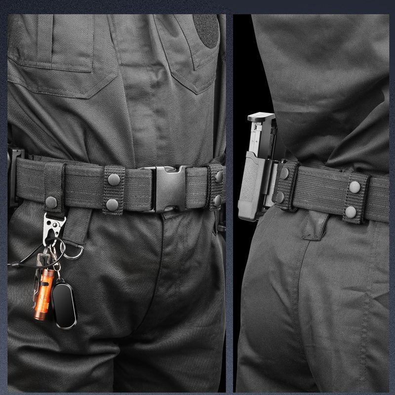 Mihoutal 5 Pcs Belt Keepers for Duty Belt, Nylon Basketweave Belt Keepers for 2" Wide Police, Law Enforcement, Correctional Officer, Molle Battle and Tactical Belts
