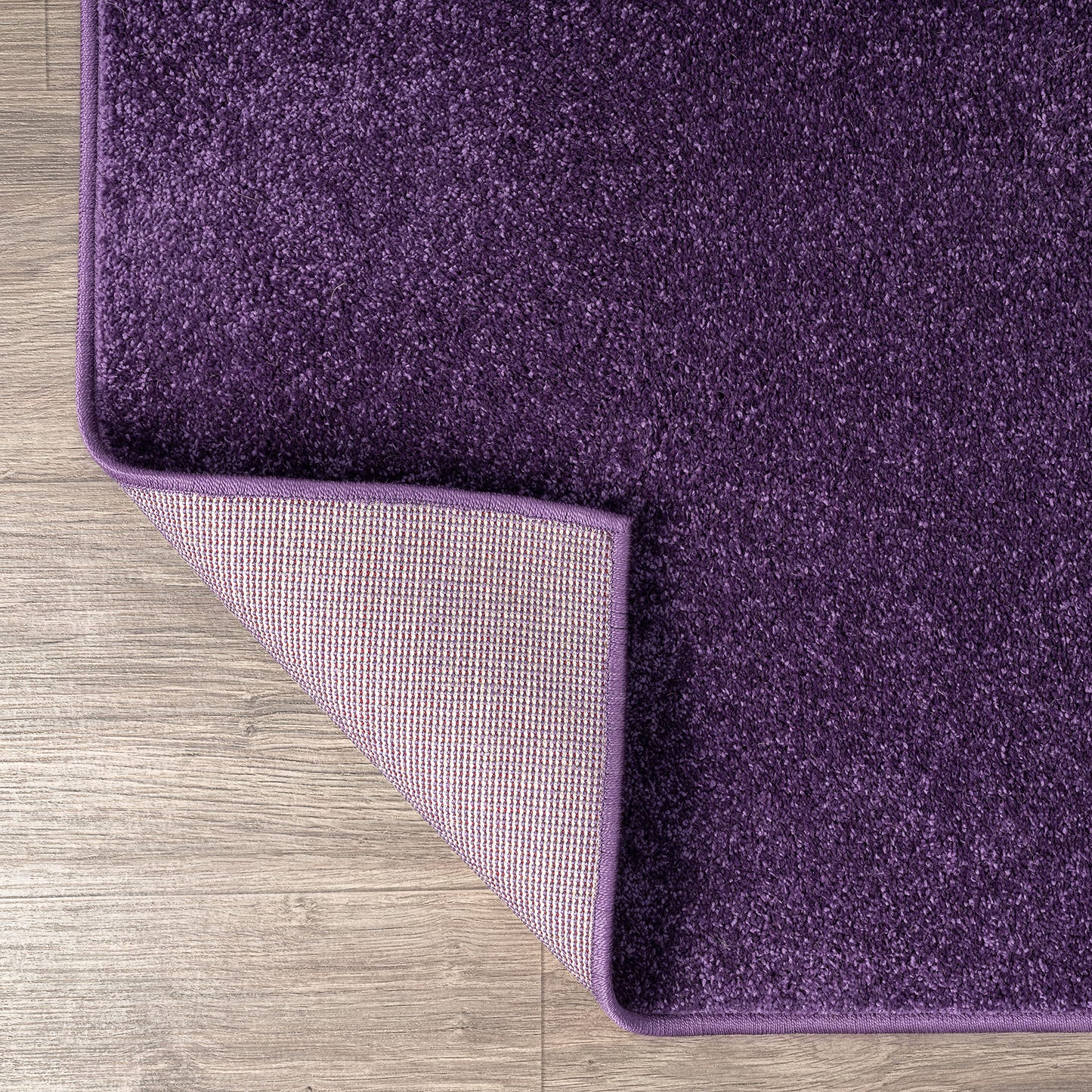 JONATHAN Y Haze Solid Low-Pile Purple Indoor Area Rug 3x5, Coastal,Bohemian,Minimalist,Classic, Easy-Cleaning for Living Room,Bedroom,Kitchen,Pet Friendly,Non-Shedding (SEU100N-3)