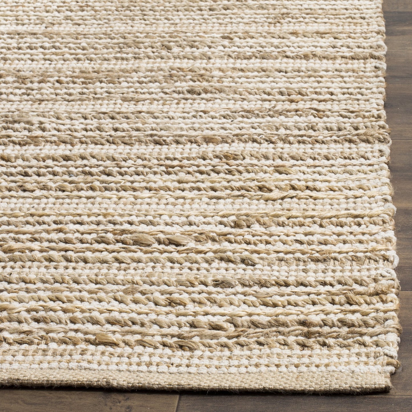 SAFAVIEH Cape Cod Collection Accent Rug - 3' x 5', Natural & Ivory, Handmade Flat Weave Jute, Ideal for High Traffic Areas in Entryway, Living Room, Bedroom (CAP851G)