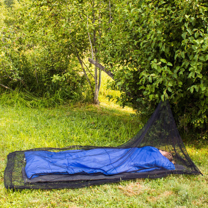 MEKKAPRO Mosquito Netting for Camping with Carry Bag, Mosquito Net Tent, Compact and Lightweight Bug Net for Camping, Mosquito Netting for Bed, Fits Sleeping Bags, Tent, Bed (Single)
