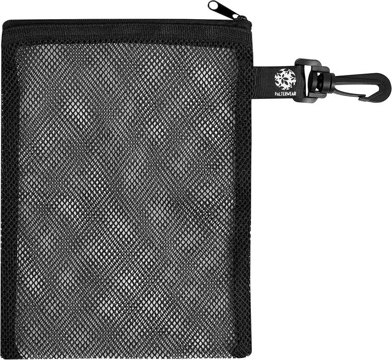 Mesh Zipper Bag Set - Durable Outdoor Trekking & Sailing Storage | 4-Pack (Black, 6 x 8 Inch)